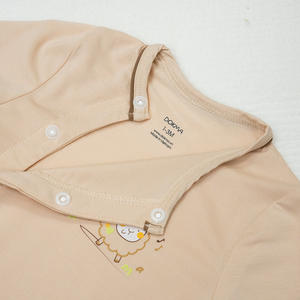 Conjunto de Ropa para Bebé Unisex ALB04, 95% Modal, Spandex, Cuello Redondo, Manga Larga, Cierre de un Botón, Transpirable, Diseño de Dibujos Animados - Product Image 6