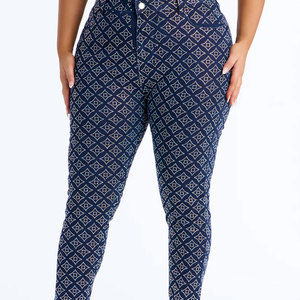 Jean en denim taille haute moulant extensible 3D respirant pour femme - Mode décontractée urbaine - Product Image 3