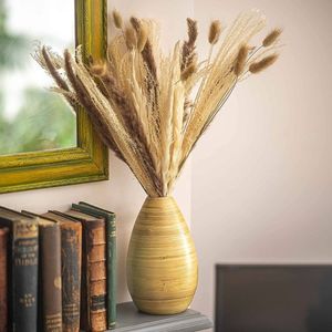 Handcrafted Bamboo <b>Vase</b> Natural Bamboo Flower <b>Vase</b> Eco Friendly Home Decor Sustainable Decorative Bamboo <b>Vase</b> for Living Room - Product Image 3
