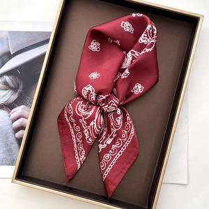 Summer Print <b>Scarf</b> Silk <b>Scarf</b> Women <b>Square</b> Hairbands Foulard Female Bandana Neck Kerchief Headbands 2026 New - Product Image 2