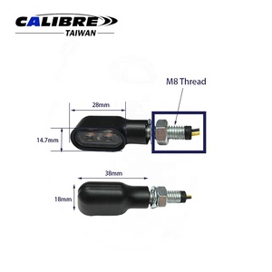 ไฟเลี้ยว LED สำหรับมอเตอร์ไซค์ 2 ชิ้น ยี่ห้อ TAIWAN CALIBRE ใช้ได้ทั้งด้านหน้า/ด้านหลัง พร้อมมาตรฐาน E-Mark ตัวเรือนสีดำ และเกลียว M8 - Product Image 6