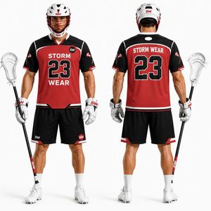 Maillots de lacrosse personnalisés entièrement sublimés, pas chers, sur mesure, pour équipes sportives, taille adulte, respirants, vente en gros, uniformes de lacrosse pour hommes - Product Image 4