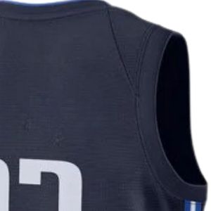 <b>Navy</b> Blue Basketball Jersey for Men Sleeveless Team Shirt Lightweight Athletic Sportswear Breathable Uniform Training Match Game - Product Image 4