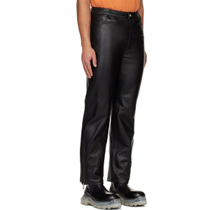 Pantalon en cuir pour homme léger, respirant, décontracté, avec logo personnalisé, haute qualité, vente chaude - Product Image 6