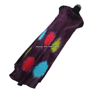 Nouvelle collection 2026 : Robe longue décontractée d'été pour femme, en rayonne tie-dye, sans manches, coupe ample, style parapluie - Product Image 1