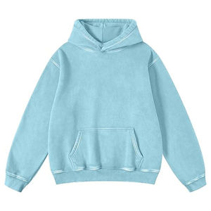 ซื้อเสื้อฮู้ดดี้สตรีทแวร์สีชมพูผ้าฝ้าย 100% แบบสวมหัว ดีไซน์สั่งทำพิเศษ ทรงไหล่ตก หนานุ่ม ซักย้อมสีแบบแอซิด ด้านหน้าสามารถปรับแต่งได้ - Product Image 6