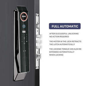 Sécurité empreinte digitale NFC reconnaissance faciale électrique biométrique automatique serrure de porte intelligente interphone WIFI numérique - Product Image 4