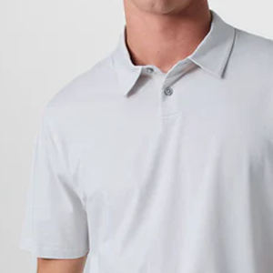 เสื้อยืดผู้ชายแฟชั่นลำลองทรงสบายสไตล์สตรีท บริการ OEM ออกแบบเสื้อยืดผู้ชายคอปกพับได้ ดีไซน์สำหรับกิจกรรมกลางแจ้ง ปี 2026 - Product Image 3