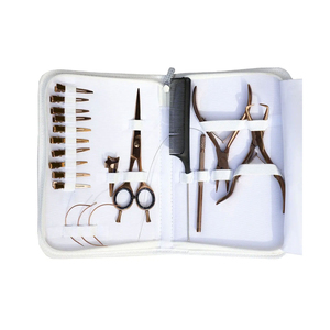 Kit de Extensiones de Cabello de Acero Inoxidable y Plástico de Alta Calidad con Logotipo Personalizado, Juego de Pinzas Mini para Salón de Belleza, Uso Comercial - Product Image 1