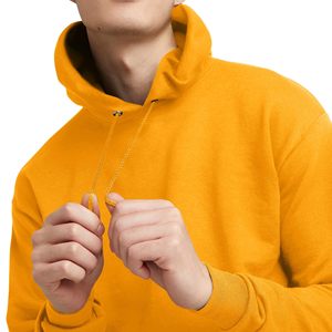 เสื้อฮู้ดดี้แบบยูนิเซ็กซ์ขายส่ง ผ้าฝ้าย 100% สีเทา  ฮู้ดดี้เปล่าสำหรับสกรีนโลโก้ เสื้อแฟชั่นลำลองแบบสวมหัว - Product Image 4