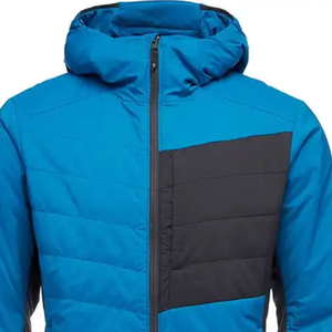 100%Polyester Winter Canvas Puffer <b>Jacket</b> Latest Design <b>Padded</b> Outdoor Hooded Three Tone <b>Waterproof</b> Breathable Windproof Men - Product Image 4
