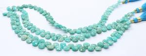 AAA Natural Russian Amazonite Faceted Heart <b>Beads</b> 8-9MM Amazonite Gemstone <b>Beads</b> Faceted Amazonite Heart Shape <b>Beads</b> Bulk 8 Inch - Product Image 4