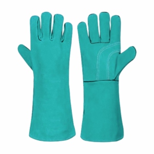 Gants de soudage en cuir de vachette renforcé, résistants à la chaleur et aux étincelles, pour la sécurité industrielle, la lutte contre les incendies, le barbecue et la manipulation du bœuf - Product Image 3