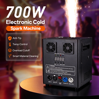 Machine à étincelles froides électroniques U`King 700W, fontaine de feux d'artifice froids, télécommande DMX, machine à étincelles froides pour scène, DJ, mariage, fête