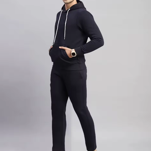 ชุดฮู้ดดี้และกางเกงจ็อกเกอร์ผ้าฟลีซคอตตอนหนาน้ำหนักมาก รุ่นโอเวอร์ไซส์สั่งทำพิเศษสำหรับผู้ชาย ปี 2025 - Product Image 3