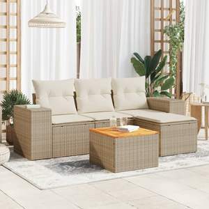 Ensemble de canapés de jardin beige - Product Image 1