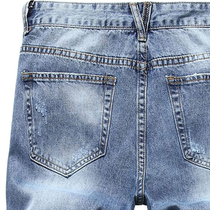 Pantalones Cortos de Mezclilla Desgastados para Hombre 2026, de Pierna Recta, Rotos, de Algodón Lavado, Casuales de Verano con Cintura con Bandera Americana, Venta al por Mayor - Product Image 5