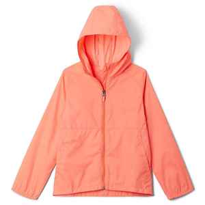 Chaqueta Impermeable con Capucha Color Coral para Mujer, Ropa Casual para Exteriores, Senderismo y Viajes - Product Image 1