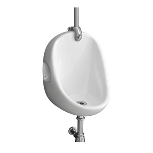 Urinoir mural moderne en céramique de petite taille avec capteur, design écologique, fonctions de nettoyage facile, chasse d'eau par gravité 1,0 GPF - Product Image 1