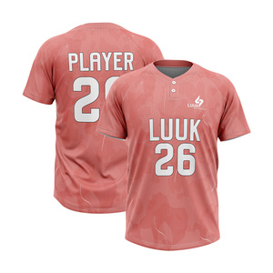 Uniforme de Liga Personalizado con Impresión por Sublimación Resistente a la Decoloración, Fabricante de Camisetas de Béisbol Premium de 2 Botones - Product Image 3