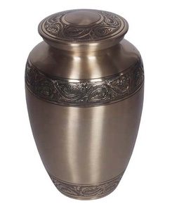 Urna Funeraria de Aluminio para Cenizas Humanas, Chapada en Oro, Urna de Metal para Cenizas, Urna Conmemorativa de Metal para Cenizas, Embalsamamiento - Product Image 2