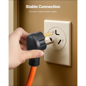 Cavo di prolunga per asciugatrice da 15 m, 3 poli NEMA 10-30P 10-30R, 125V/250V, STW 10AWG/3C, corrente nominale 30A 20A/50A, cavo in rame puro, 2m - Product Image 3