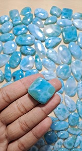 Piedra Preciosa Natural de Larimar, Anillo Impresionante, Piedra para Hacer Colgantes, Forma Mixta, Precio de Fábrica de Jaipur, Gemas en Venta - Product Image 4