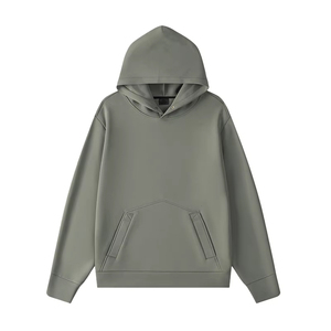 Custom Woven Spandex/Polyester Regular Fit Hoodie Drop Shoulder for Men High Quality Heavyweight - Product Image 1