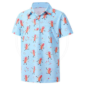 Meilleures ventes Chemises de golf pour hommes à séchage rapide Look sportif Tissu léger Chemises de golf parfaites pour les vêtements de tous les jours - Product Image 3