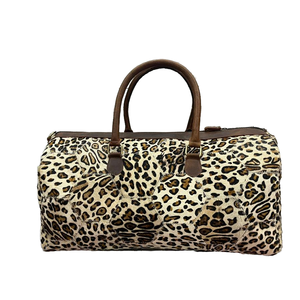 Nouvel An Tendance Thème Léopard Sac À Main En Cuir Véritable Sac De Voyage Personnalisé avec Fermeture À Glissière Meilleur Prix De Gros - Product Image 1