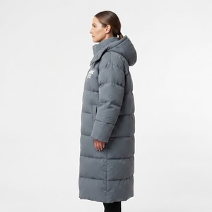 Abrigo Largo Acolchado con Capucha para Mujer, Personalizado, de Invierno, Cortavientos, con Cremallera Completa, Cálido, Informal, de Moda Urbana - Product Image 4
