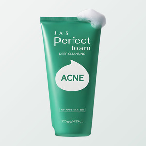 โฟมล้างหน้า คลีนเซอร์ แบรนด์เกาหลี K-Beauty Jyas Perfect Cleansing Foam White Collagen Acne ผลิตในเกาหลี 120 กรัม - Product Image 4