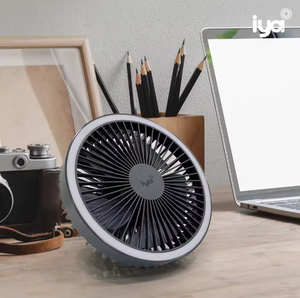 Ventilador USB Inalámbrico Iya para Camping con Luz, 3 Aspas Giratorias, Silencioso, para Uso en Exteriores/Auto/Mesa, CF-2206 - Product Image 4