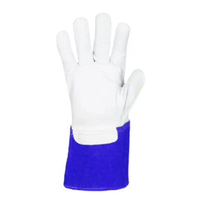 Gants de sécurité en cuir de chèvre et croûte de cuir de vache de qualité supérieure, certifiés CE, résistants à la chaleur, pour travaux lourds et durables - Product Image 6