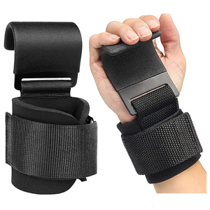 Sangles de poignet en néoprène robustes pour haltérophilie, rembourrées, avec crochets pour soulevé de terre, fermeture auto-agrippante 8MM, prix de gros, OEM - Product Image 5