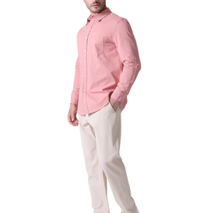 Camisas de Mezclilla Premium para Hombre, 100% Algodón de Alta Calidad, Estilo Personalizado, Desgastado, Transpirable, Cuello Alto, Manga Larga, 220g, Invierno - Product Image 5