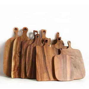 Planche à découper en bois d'acacia, bambou ou noyer noir, épaisse, vierge, personnalisable en gros pour la cuisine - Product Image 5