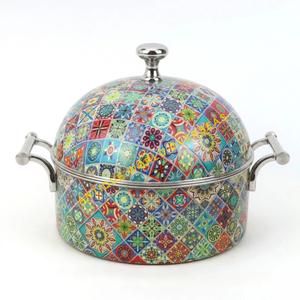 Plat de service isotherme de luxe en acier inoxydable, durable, antiadhésif, avec couvercle, pour maintien au chaud des aliments - Product Image 5