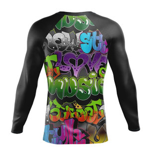 Camiseta de Compresión de Manga Larga de Alta Calidad para Hombre, para Natación, Surf, Rashguard, Venta al por Mayor, Camiseta para Hombre, MMA, Rashguard, Ropa de Combate - Product Image 2