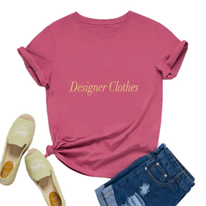 Nouveau T-shirt d'été à manches courtes pour femme, style européen et américain, avec impression de personnage très tendance, haut original pour femme - Product Image 1