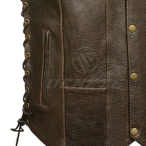 Chaleco de Cuero para Hombre de la Mejor Calidad y Diseño, Chaleco de Cuero Duradero al Mejor Precio, Chaleco de Cuero con Talla Personalizada - Product Image 4