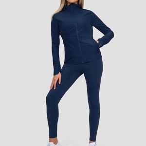 Conjunto Deportivo Casual de 2 Piezas para Mujer, Chaqueta con Cierre y Cintura Elástica, Conjunto Deportivo Cortavientos de Alta Calidad - Product Image 2