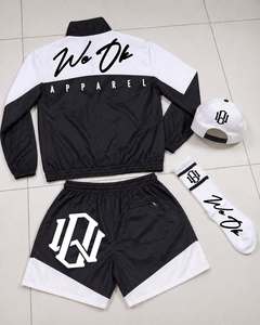 Women's New Fashion Two-Piece Shorts Set Windbreaker <b>Zip</b>-<b>Up</b> <b>Jacket</b> with Track Suit Short Sets for Women - Product Image 4
