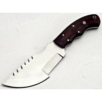 Couteau de chasse Burraq personnalisé, fait main, en acier D2, à lame pleine, non réglable, à bord droit, à dos droit, avec manche en Micarta, OEM