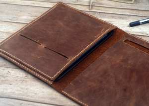 Vintage Style Leather Notebook Cover Case <b>A5</b> Journal Case Smell Proof Heavy Duty Protection Refillable Holder Organizer - Product Image 6