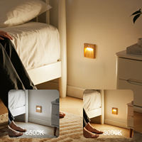 Lampe de nuit à détecteur de mouvement LED, 600 mAh, rechargeable, magnétique, pour chambre à coucher, escalier, couloir, placard