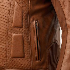 แจ็คเก็ตหนังแท้สำหรับขี่มอเตอร์ไซค์คุณภาพดีที่สุดสำหรับผู้ชาย รุ่นใหม่ล่าสุดสำหรับฤดูหนาว พร้อมแผ่นป้องกันที่ถอดออกได้ สามารถสั่งทำได้ - Product Image 5