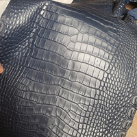 Grosir kulit asli kulit buaya kecoklatan kualitas tinggi untuk warna/ukuran kustom untuk tas tangan furnitur berlapis