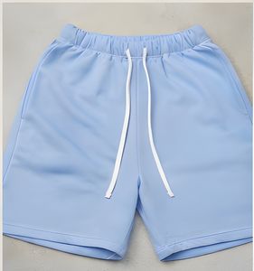 Pantalones Cortos de Felpa de Algodón Puro de 240 GSM de Primera Calidad para Hombre, Transpirables, para Verano, de Longitud Media, Cintura Elástica, Casuales, Lisos, Sólidos, Proveedor - Product Image 4