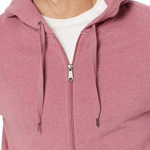 Sweat-shirts à capuche unisexe en coton vierges avec fermeture éclair, personnalisables pour hommes, style streetwear, avec logo personnalisé, coupe oversize - Product Image 5
